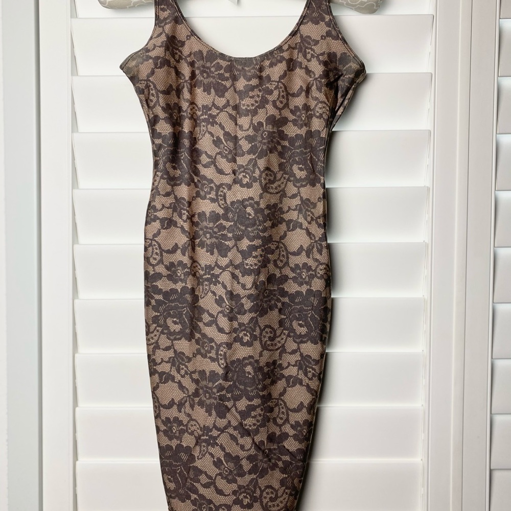 American Apparel Floral Body-con Dress